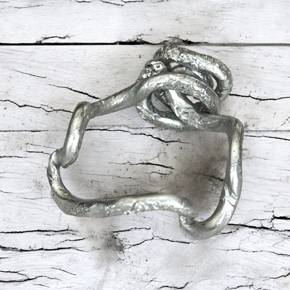 5 For $25💫Alternative Silver Aluminum Coiled Ring - Picture 5 of 6